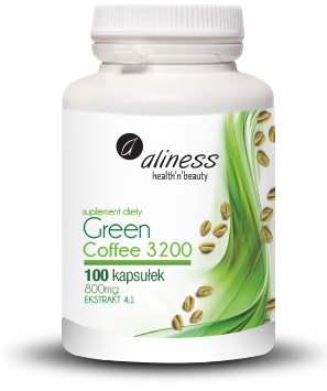 Zielona kawa - tabletki kapsułki ekstrakt 100 szt Aliness
